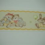 Bordo fantasia baby giallino 100% cotone 7cm