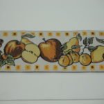 Bordo ricamato fantasia frutta 100% poliestere 5cm