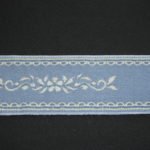 Nastro fantasia jeans 50mm. Composizione 60% cotone 40% lino