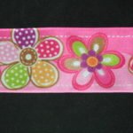 Nastro fantasia floreale fondo rosa e fuxia 40mm