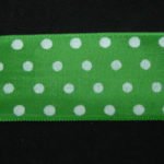 Nastro fantasia pois verde e bianco 40mm
