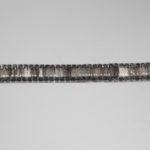 Guarnizione termoadesiva con strass e centrale in tessuto 1cm