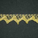 Merletto lurex oro altezza 2 cm