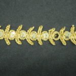 Copripunto con paillettes lurex oro altezza 2 cm