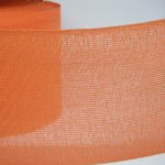 Nastro tipo Juta arancione, altezza 10 cm