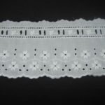 Pizzo sangallo con passanastro bianco 9cm