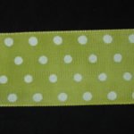 Nastro fantasia pois giallo e bianco 40mm