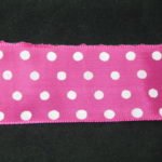 Nastro fantasia pois fuxia e bianco 40mm